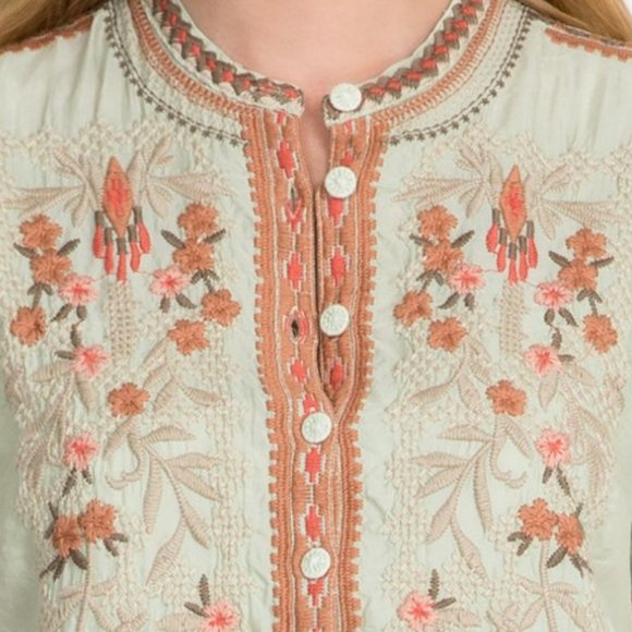 Johnny Was KOBA CUPRA BLOUSE - Picture 2 of 14